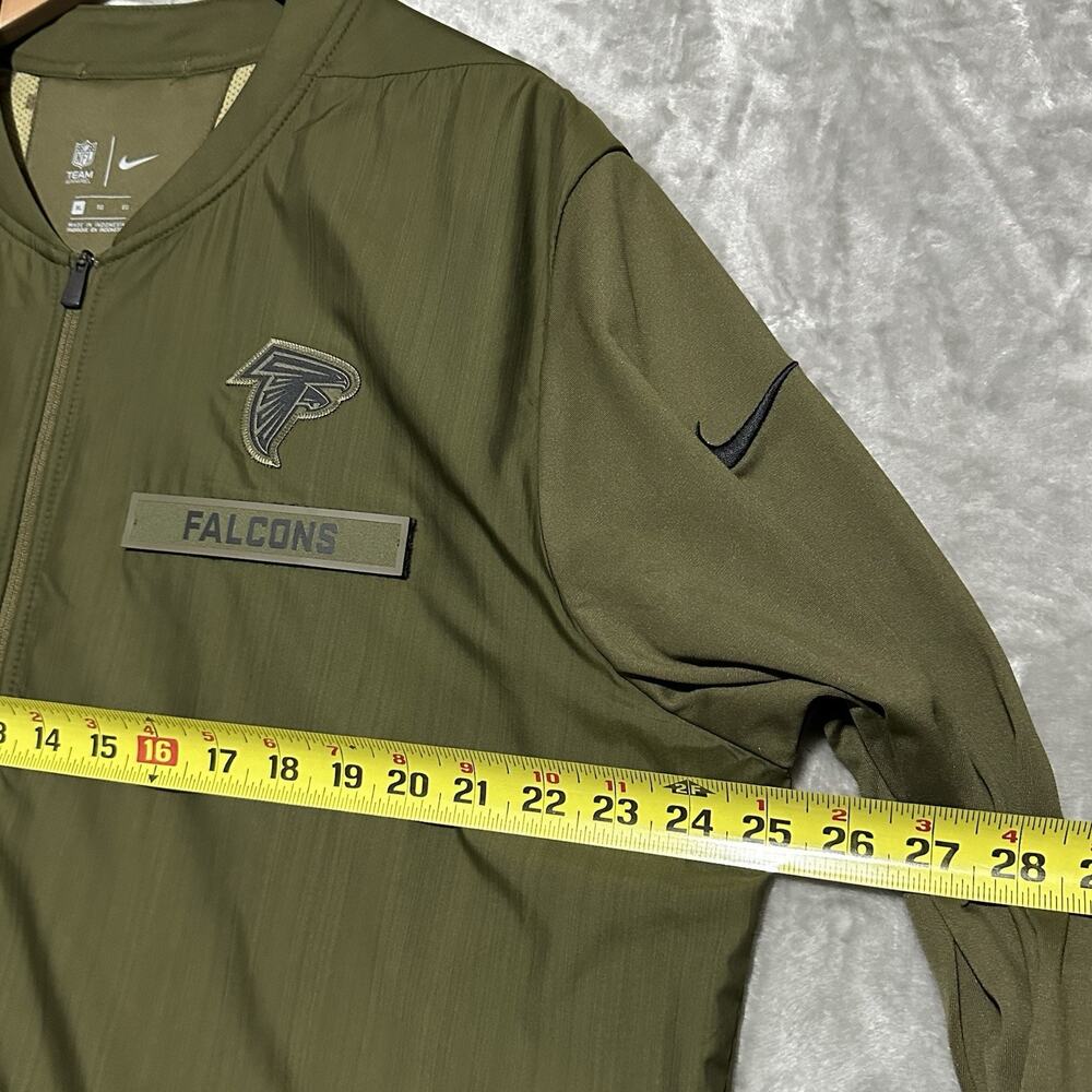 Nike Salute to Service Jacket Mens Sz XL Green Hybrid Full Zip NFL‎ Camo Falcons - Picture 8 of 14